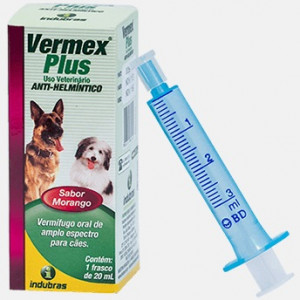 Vermex Plus Cães - 20ml Vermífugo 
